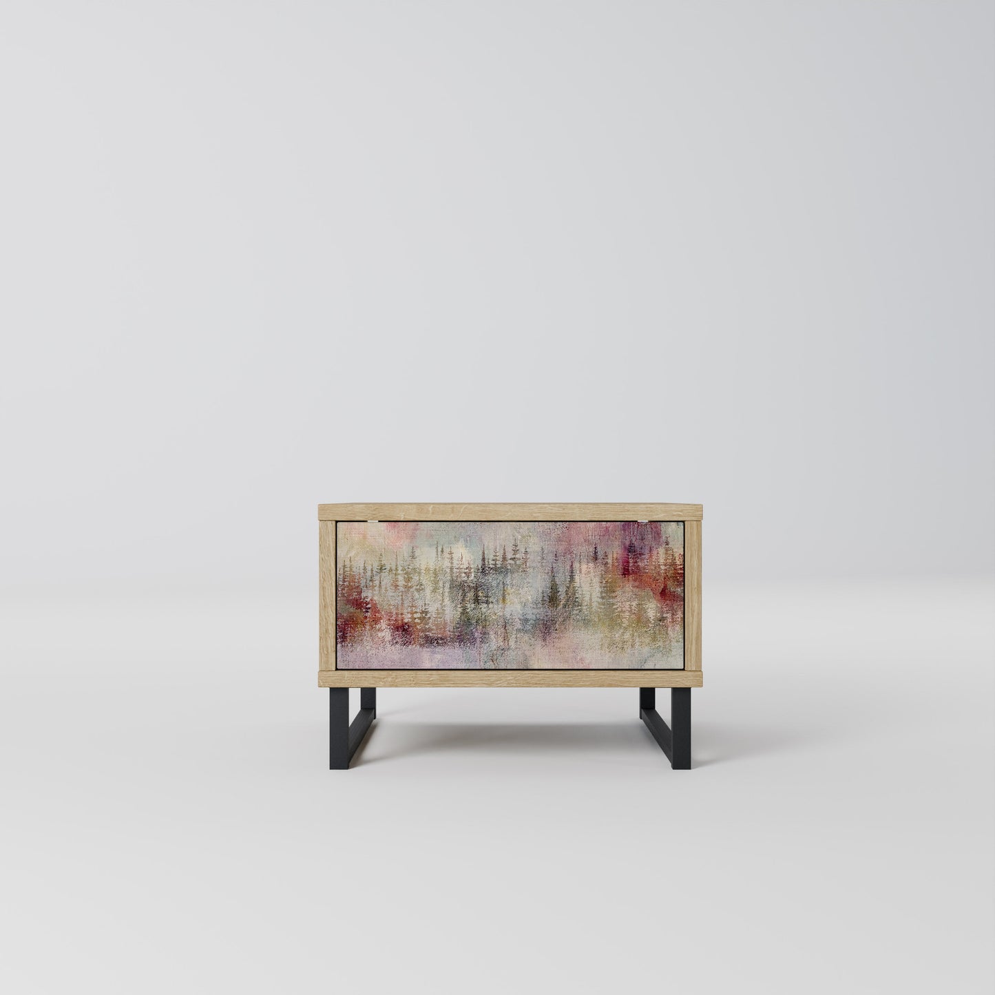 VEILED SUMMIT Comodino in Effetto Rovere