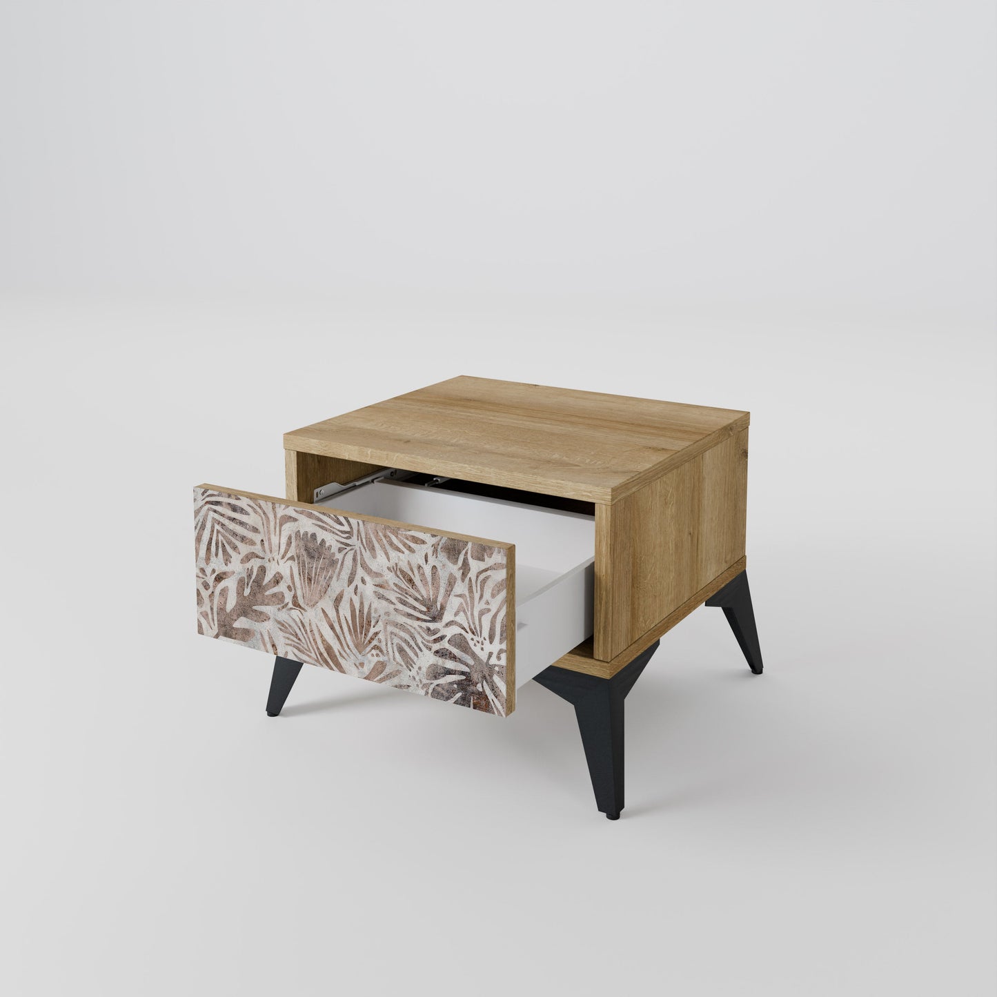 PASSING TIME Nightstand in Oak Effect