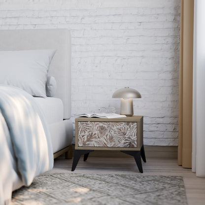 PASSING TIME Nightstand in Oak Effect