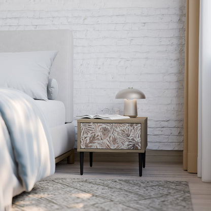 PASSING TIME Nightstand in Oak Effect