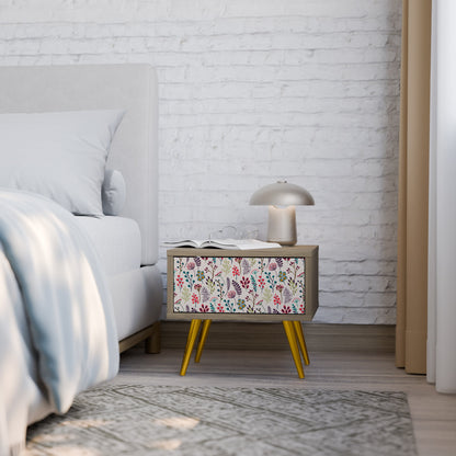 AUTUMN SUNDRIES Nightstand in Oak Effect