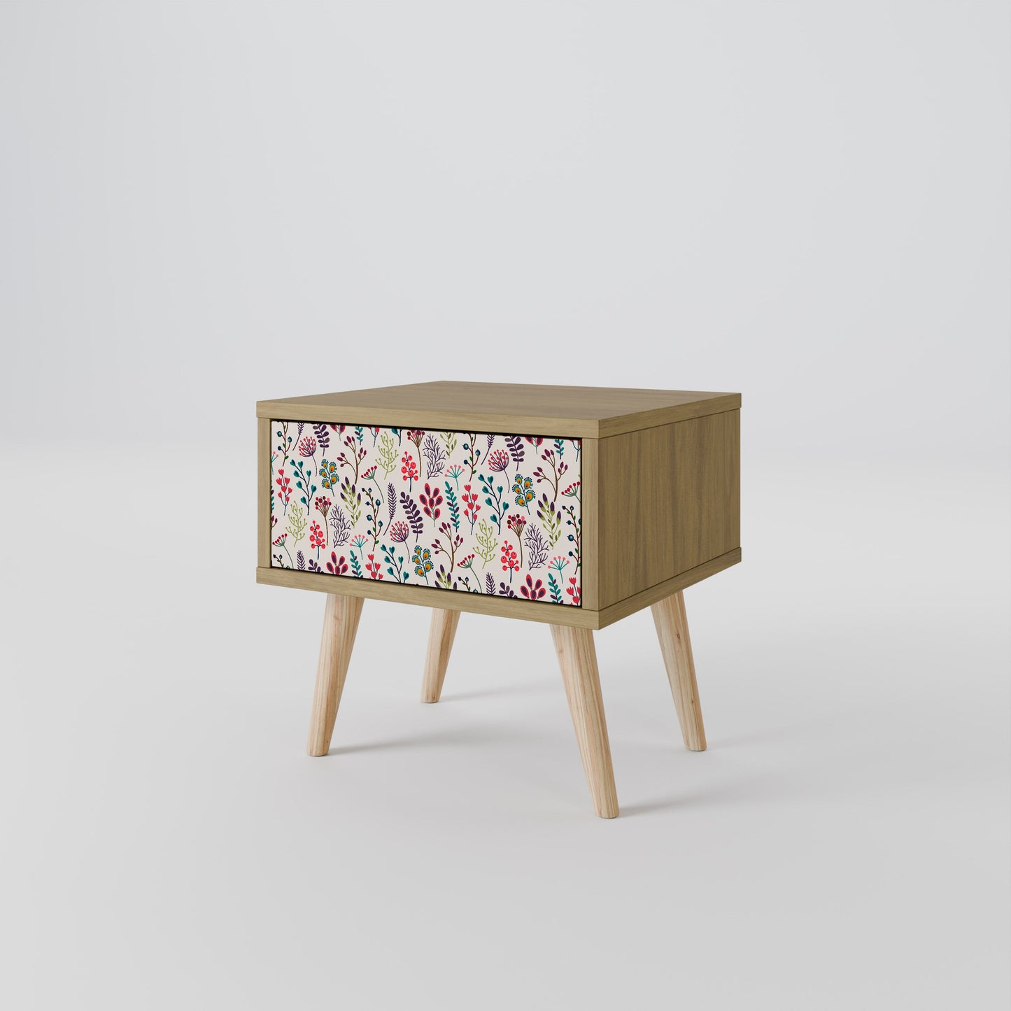 AUTUMN SUNDRIES Nightstand in Oak Effect