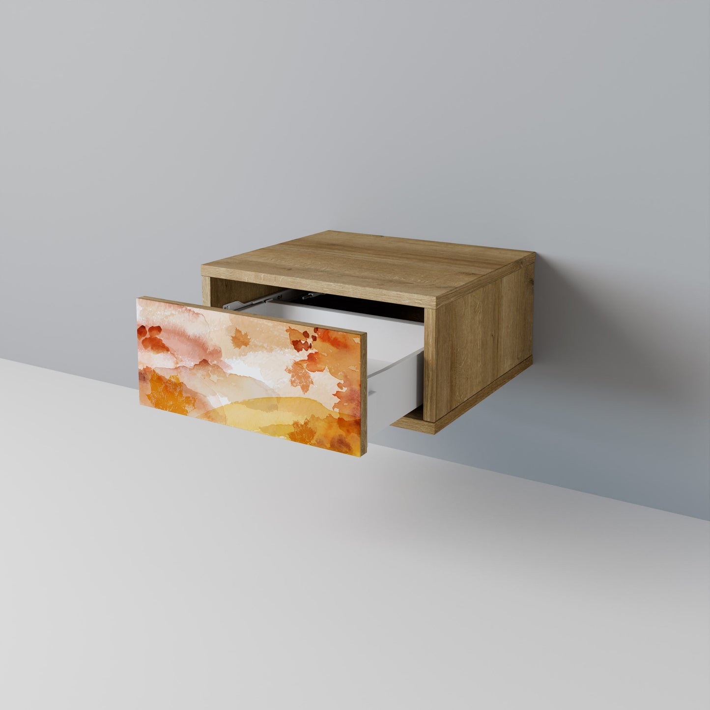 TRACES OF AUTUMN Nightstand in Oak Effect