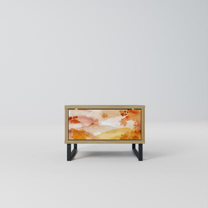 TRACES OF AUTUMN Nightstand in Oak Effect