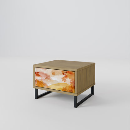 TRACES OF AUTUMN Nightstand in Oak Effect
