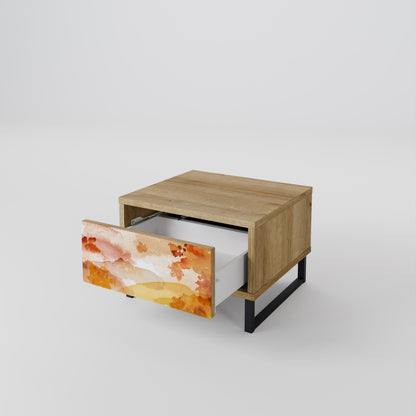 TRACES OF AUTUMN Nightstand in Oak Effect
