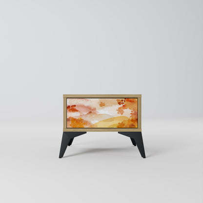 TRACES OF AUTUMN Nightstand in Oak Effect