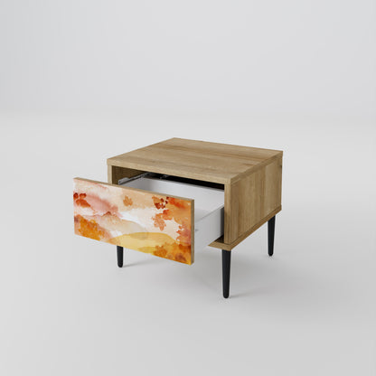 TRACES OF AUTUMN Nightstand in Oak Effect