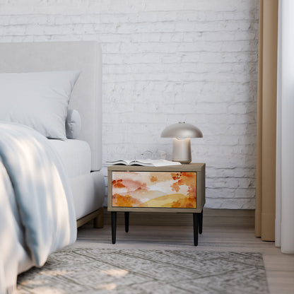 TRACES OF AUTUMN Nightstand in Oak Effect