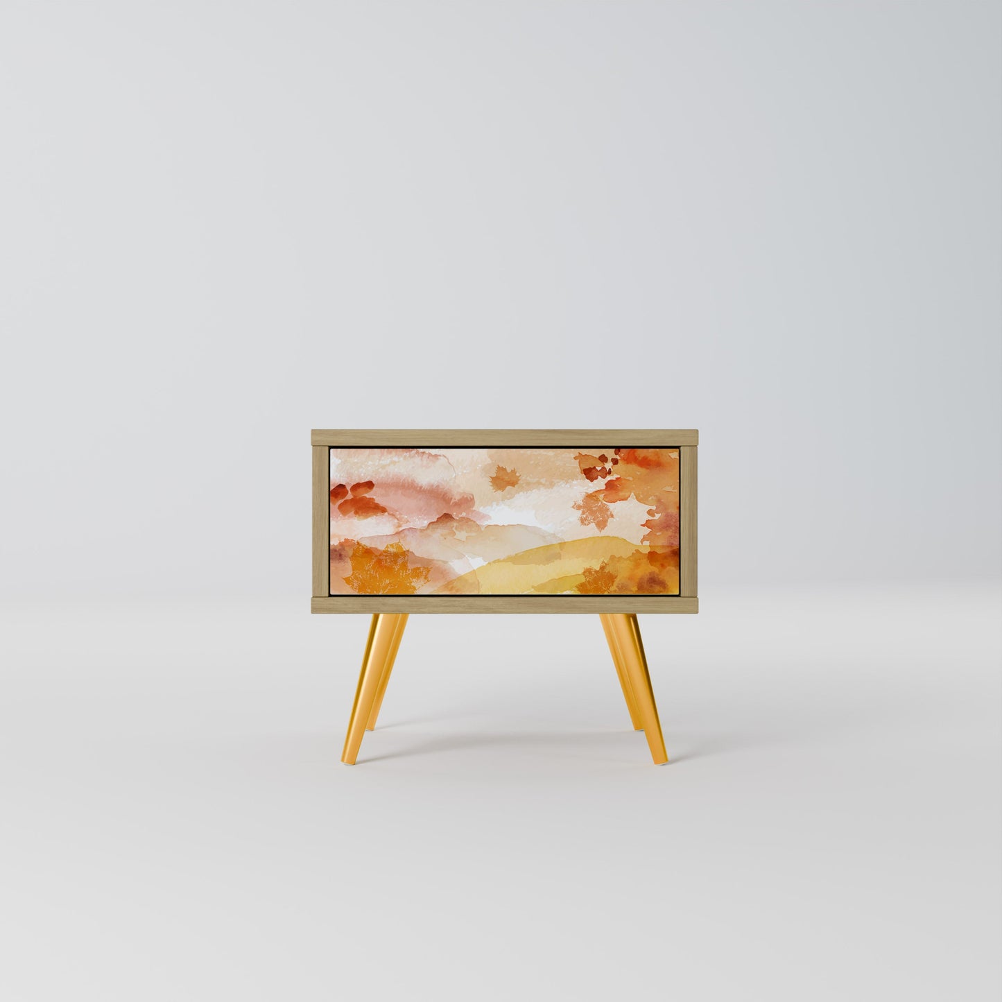 TRACES OF AUTUMN Nightstand in Oak Effect