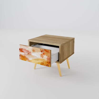 TRACES OF AUTUMN Nightstand in Oak Effect