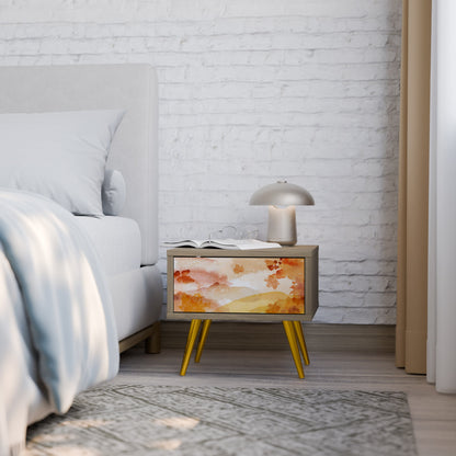 TRACES OF AUTUMN Nightstand in Oak Effect