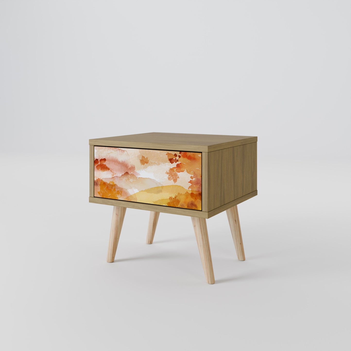 TRACES OF AUTUMN Nightstand in Oak Effect