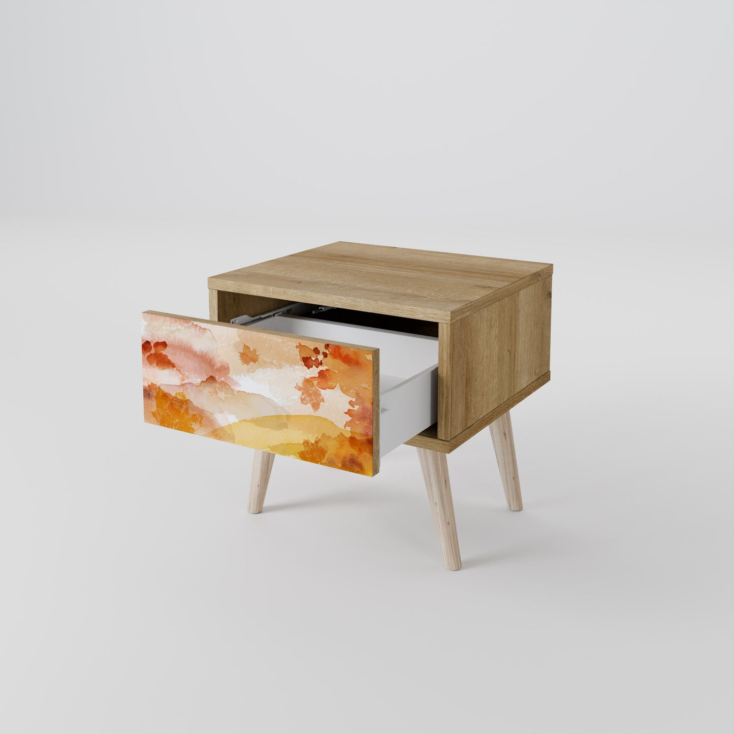 TRACES OF AUTUMN Nightstand in Oak Effect