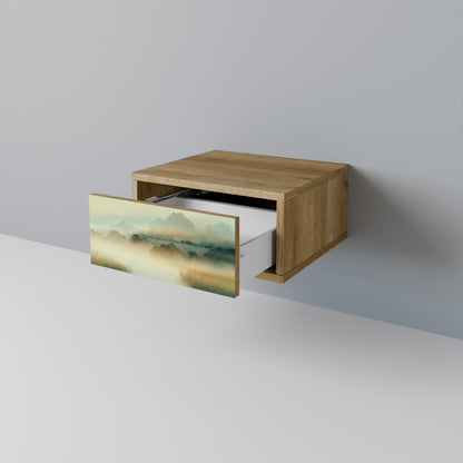 MORNING BY THE LAKE Comodino in Effetto Rovere