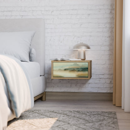 MORNING BY THE LAKE Comodino in Effetto Rovere