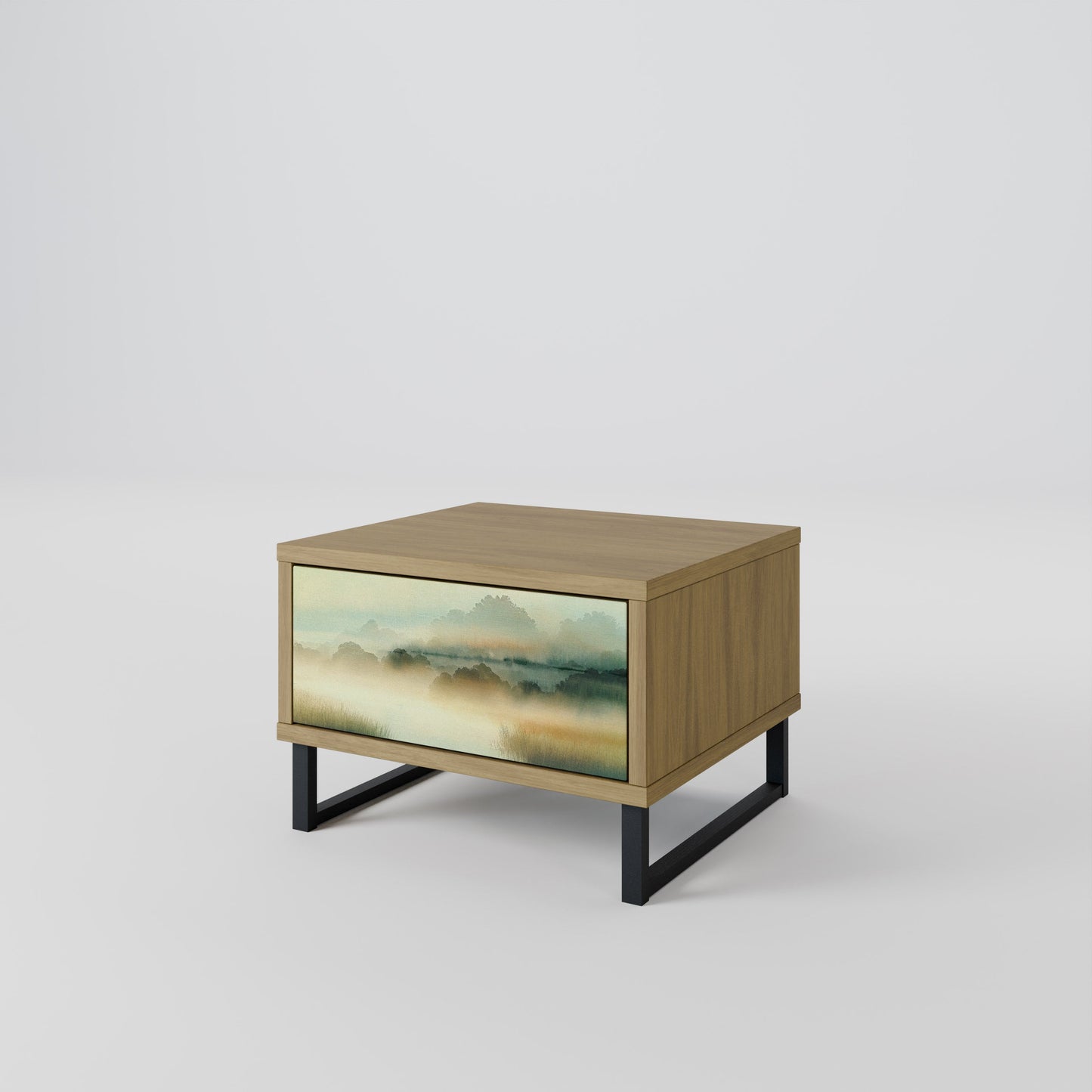 MORNING BY THE LAKE Comodino in Effetto Rovere