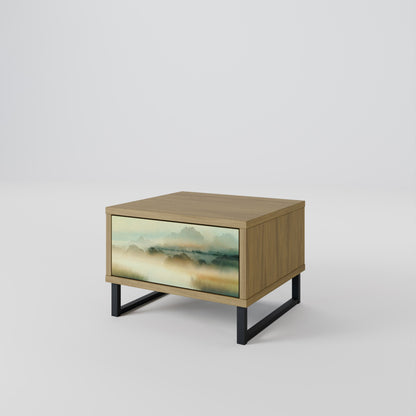 MORNING BY THE LAKE Comodino in Effetto Rovere