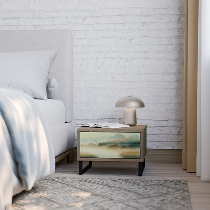 MORNING BY THE LAKE Comodino in Effetto Rovere