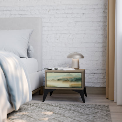 MORNING BY THE LAKE Comodino in Effetto Rovere