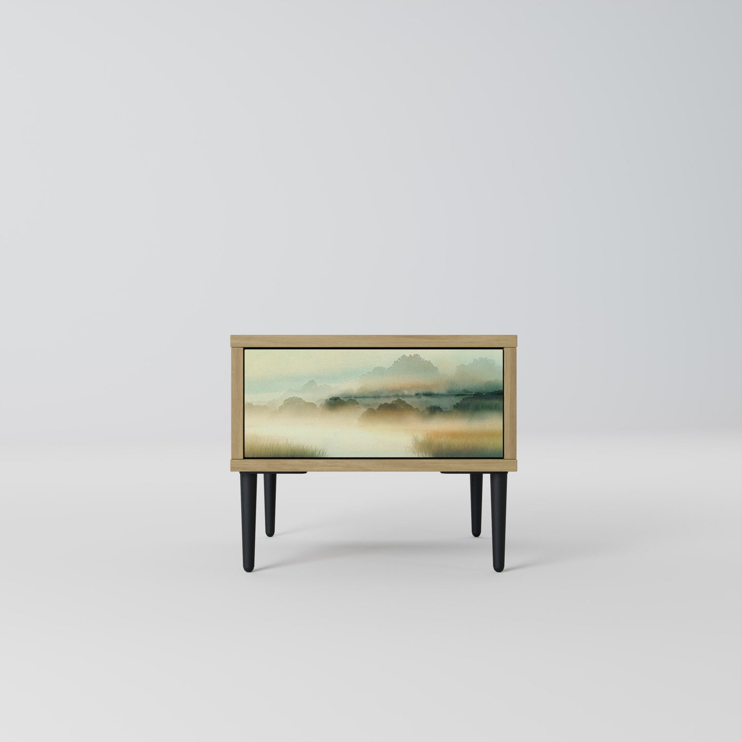 MORNING BY THE LAKE Comodino in Effetto Rovere