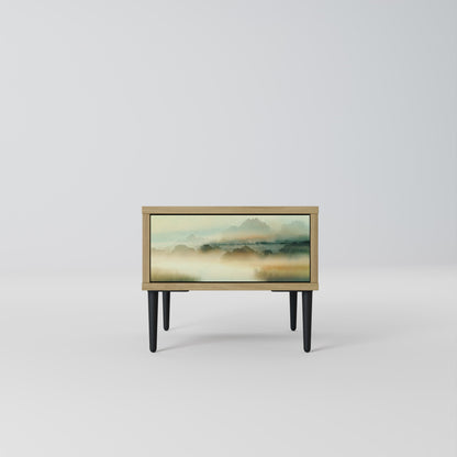 MORNING BY THE LAKE Comodino in Effetto Rovere