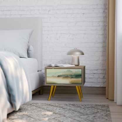 MORNING BY THE LAKE Comodino in Effetto Rovere