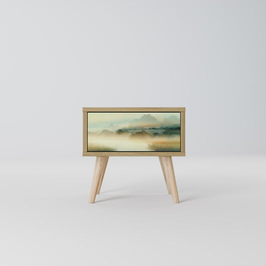 MORNING BY THE LAKE Nightstand in Oak Effect