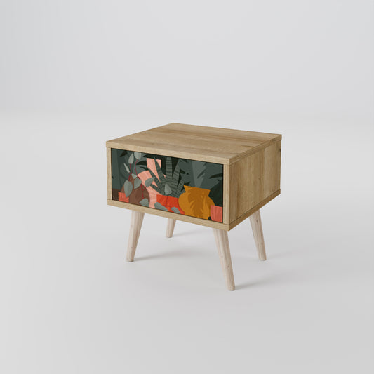 TROPICAL COMPOSITION Comodino in Effetto Rovere