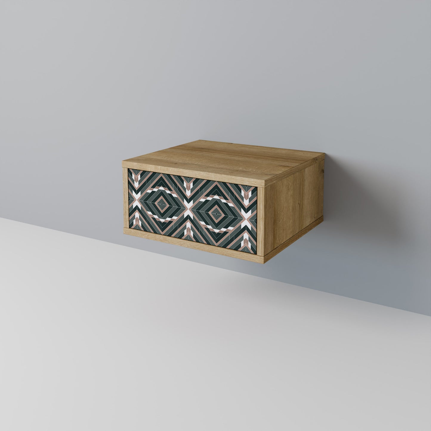 DIMENSION DELIGHTS Comodino in Effetto Rovere