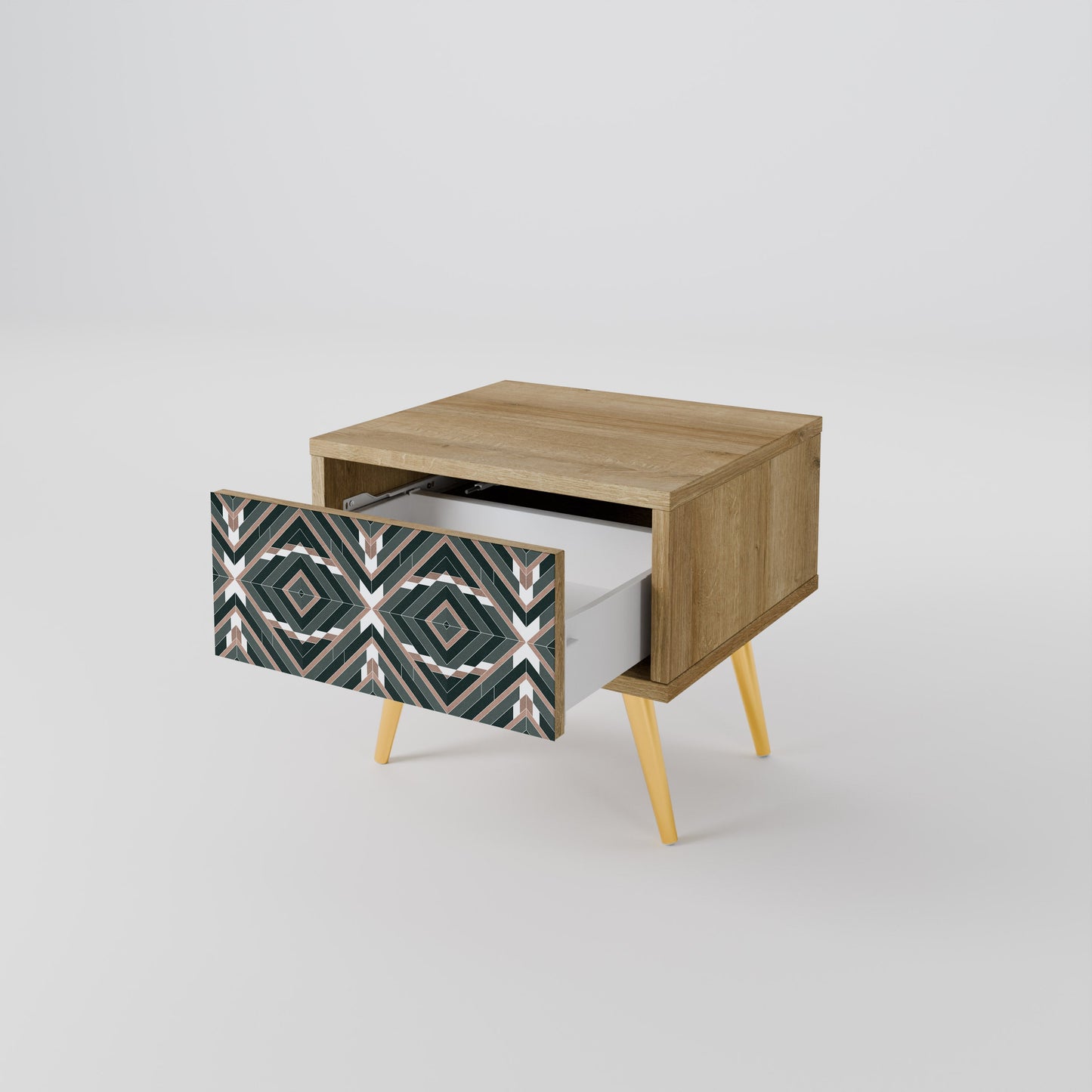 DIMENSION DELIGHTS Comodino in Effetto Rovere