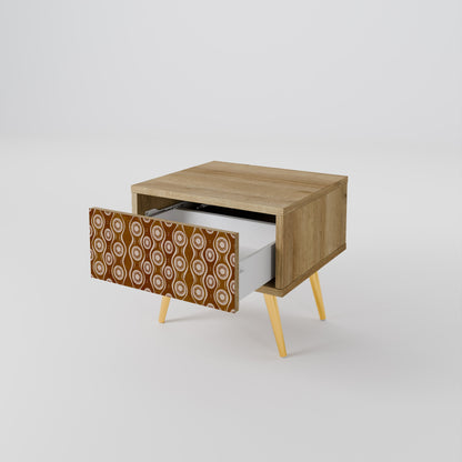 BROWN EYES Comodino in Effetto Rovere