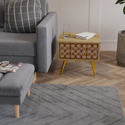 BROWN EYES Comodino in Effetto Rovere