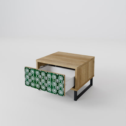 GREEN EYES Comodino in Effetto Rovere