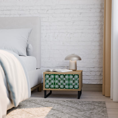 GREEN EYES Comodino in Effetto Rovere