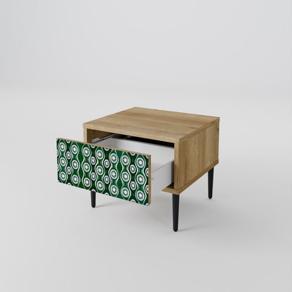 GREEN EYES Comodino in Effetto Rovere