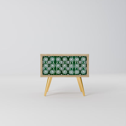 GREEN EYES Comodino in Effetto Rovere