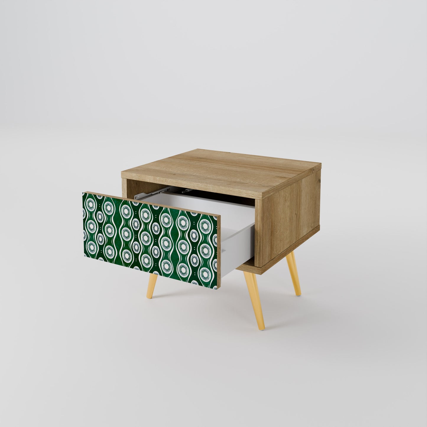 GREEN EYES Comodino in Effetto Rovere