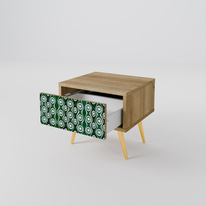 GREEN EYES Comodino in Effetto Rovere