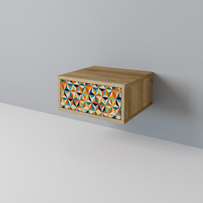 TESSELATE TREASURES Comodino in Effetto Rovere