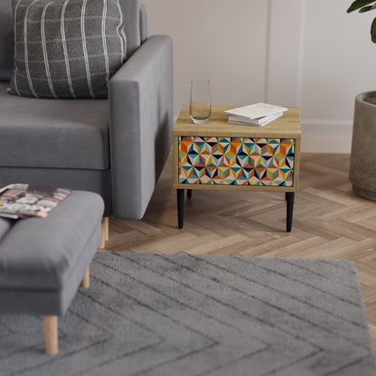 TESSELATE TREASURES Comodino in Effetto Rovere