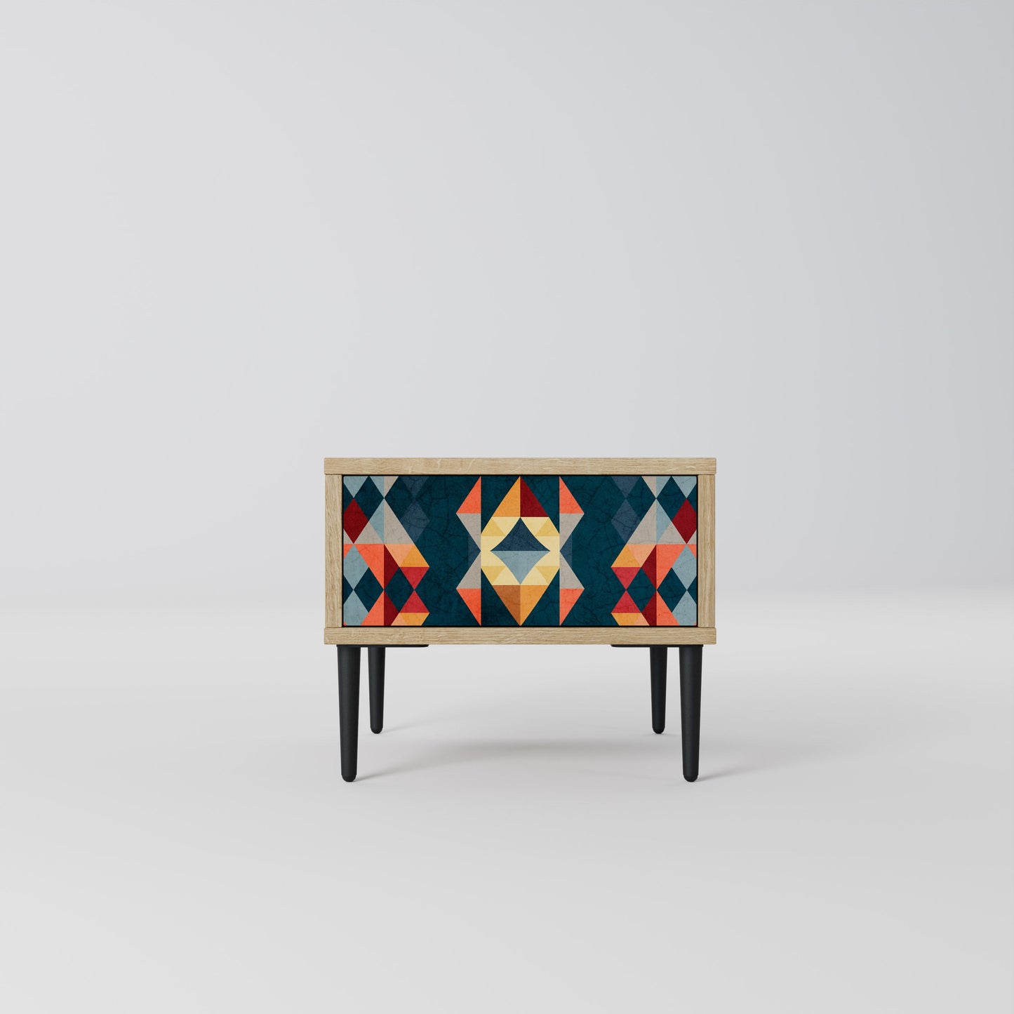 CRACKED ILLUSION Comodino in Effetto Rovere