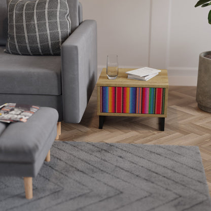 ETHNIC MEXICAN Nightstand in Oak Effect