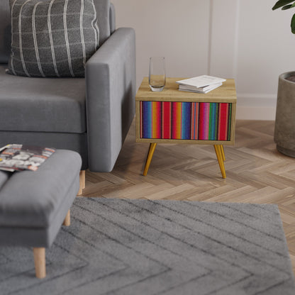 ETHNIC MEXICAN Nightstand in Oak Effect