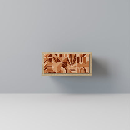 PRISM MOSAIC Nightstand in Oak Effect