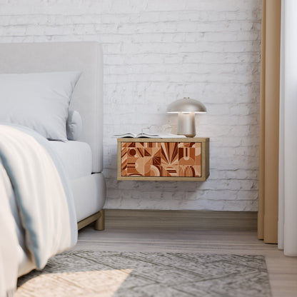 PRISM MOSAIC Nightstand in Oak Effect