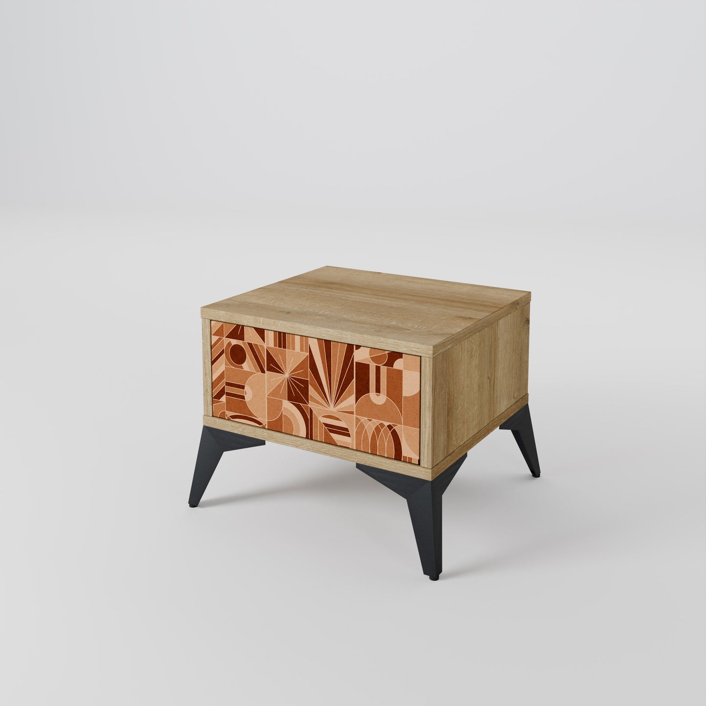 PRISM MOSAIC Nightstand in Oak Effect