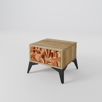 PRISM MOSAIC Nightstand in Oak Effect