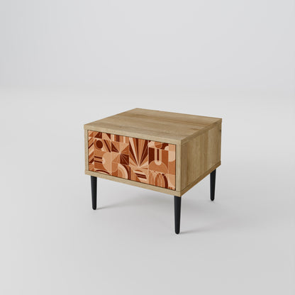 PRISM MOSAIC Nightstand in Oak Effect