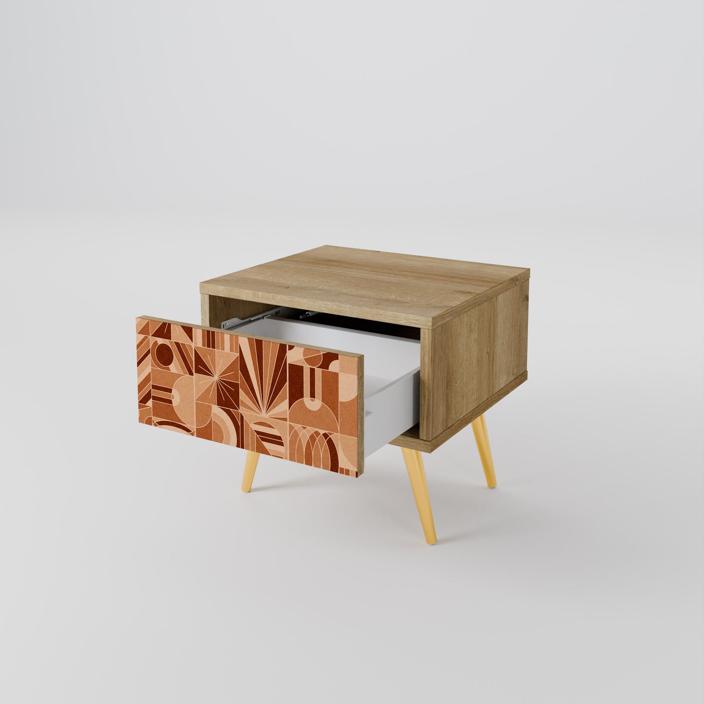 PRISM MOSAIC Nightstand in Oak Effect